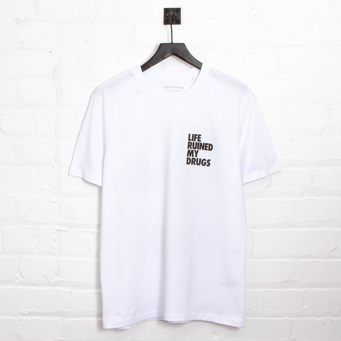 RNW Life Back Print - Tshirt - White