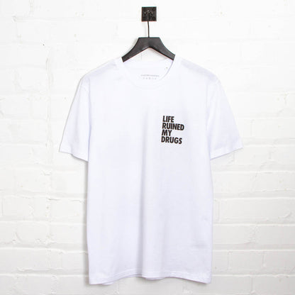 RNW Life Back Print - Tshirt - White