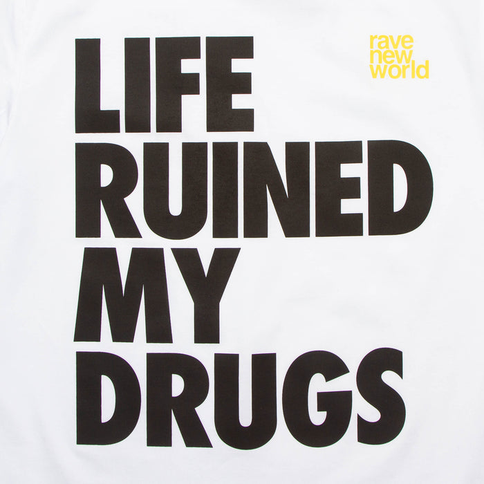 RNW Life Front Print - Tshirt - White