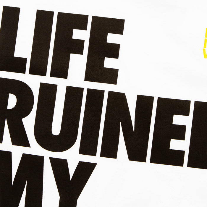RNW Life Front Print - Tshirt - White