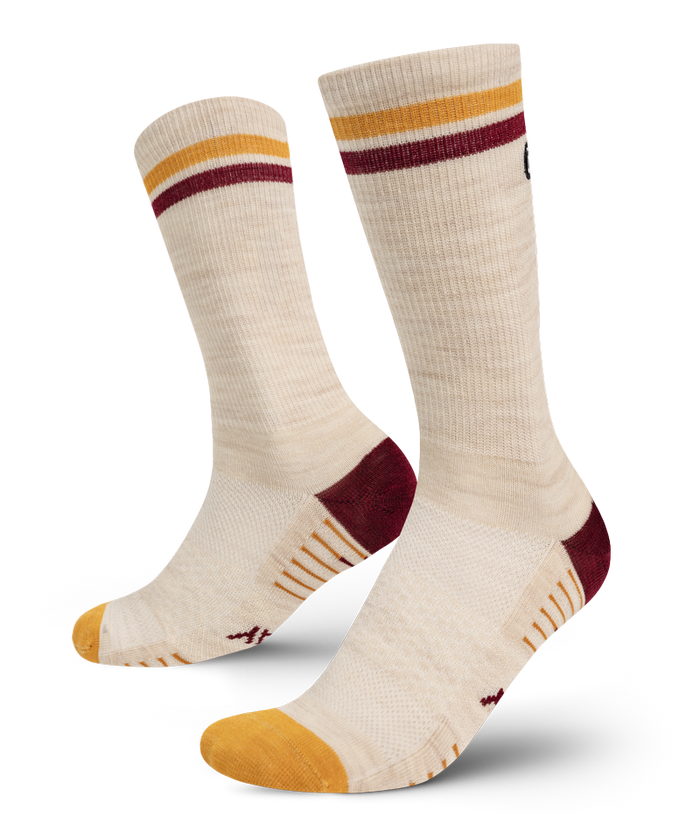 Sand Merino Wool Lite Crew Socks