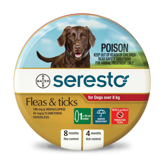 Advantage - Seresto Flea and Tick Collar for Dogs over 8 Kg (Red)