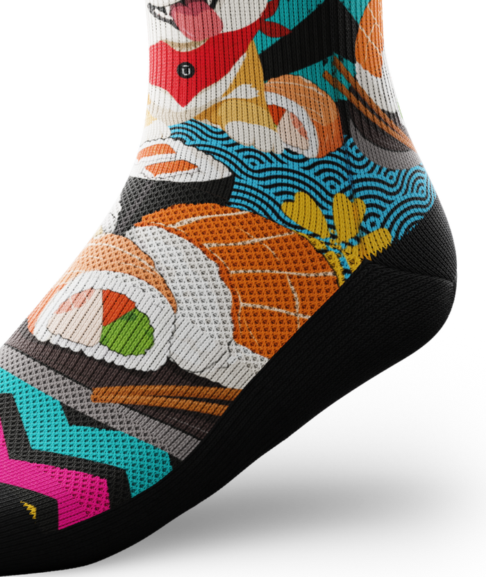 Shiba Roll Athletic Crew Socks