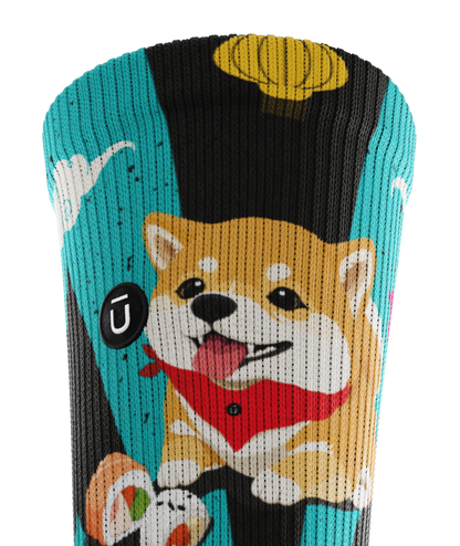 Shiba Roll Athletic Crew Socks