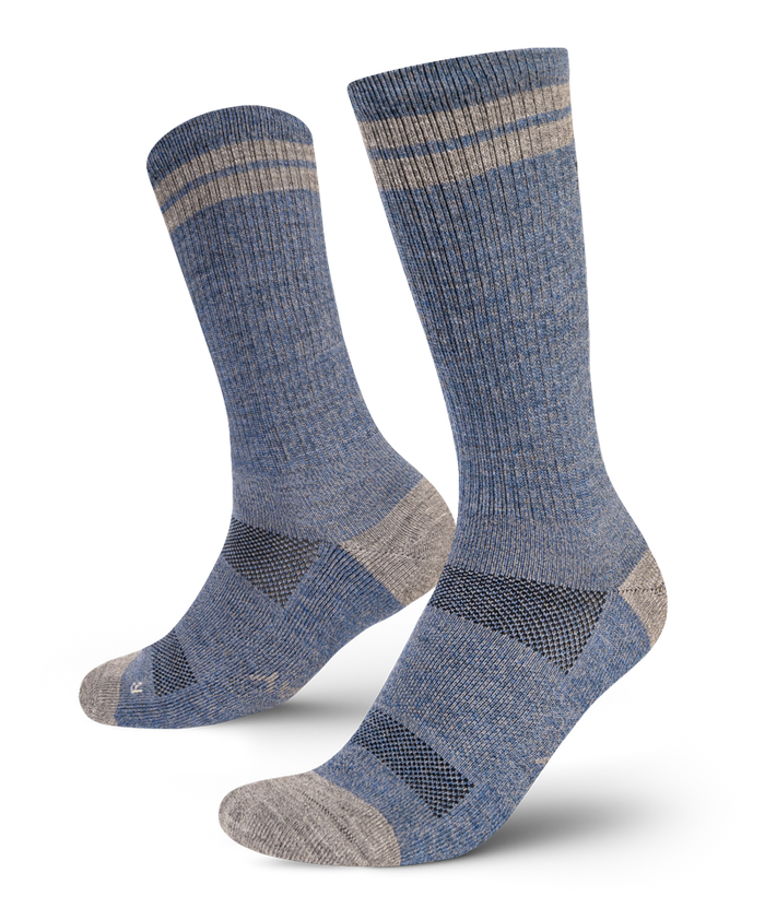 Sky Merino Wool Midweight Crew Socks