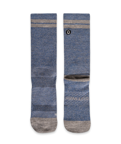Sky Merino Wool Midweight Crew Socks