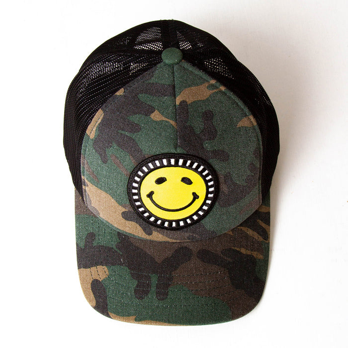 Smiley - Trucker Cap - Camo