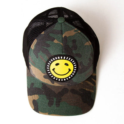 Smiley - Trucker Cap - Camo
