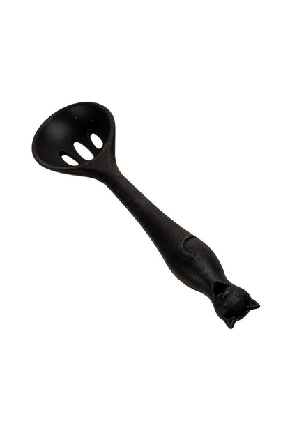 Alchemy Gothic Cat's Kitchen Slotted Spoon