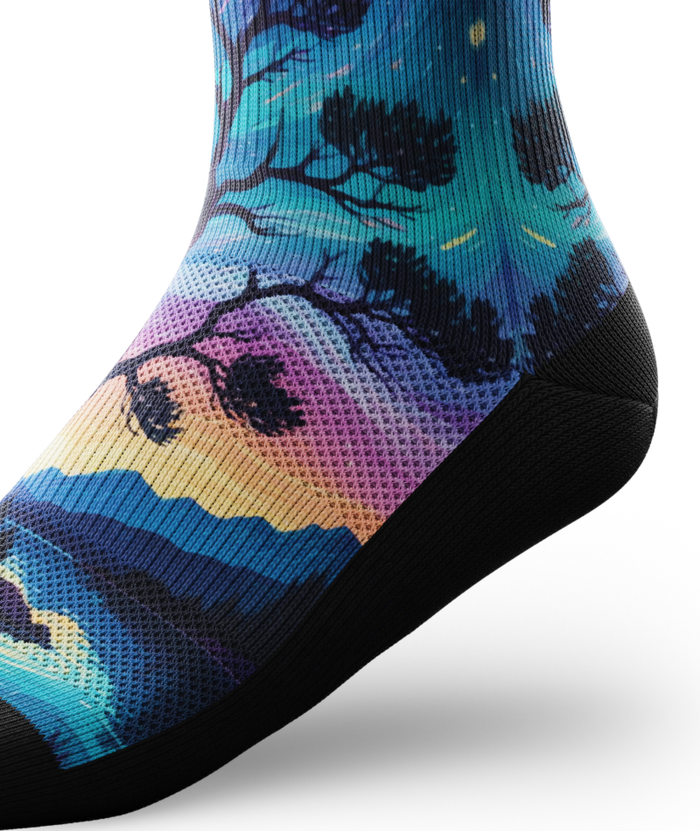 Star Gazer Athletic Crew Socks