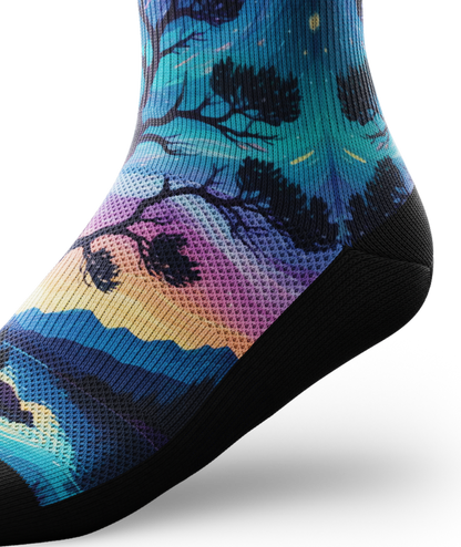 Star Gazer Athletic Crew Socks