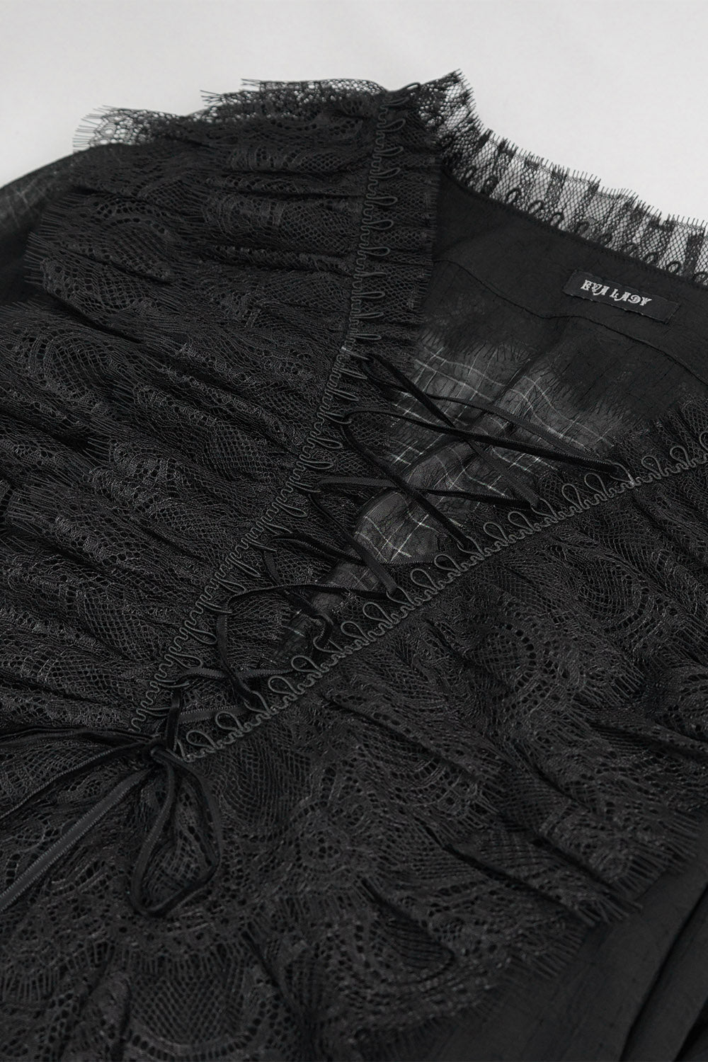 Crumbling Statues Romantic Ruffled Top