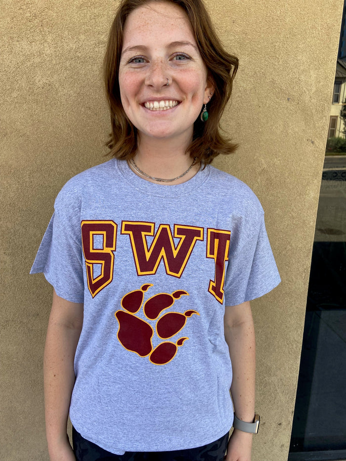SWT Grey T-shirt with Paw Print