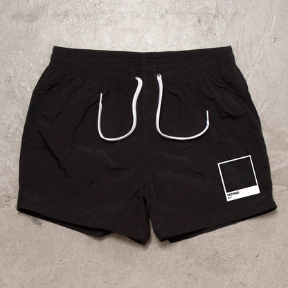 Techno Black - Swim Shorts - Black