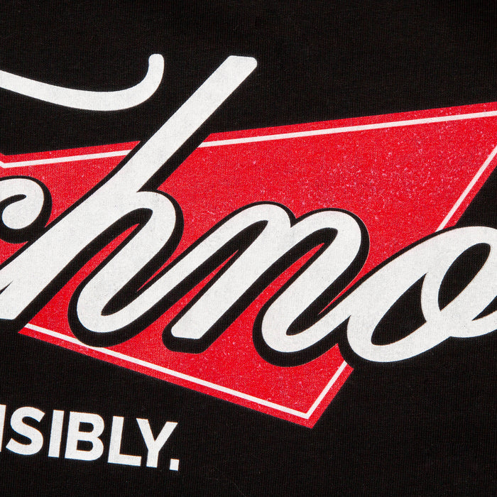 Techno Responsibly Back Print - Tshirt - Black