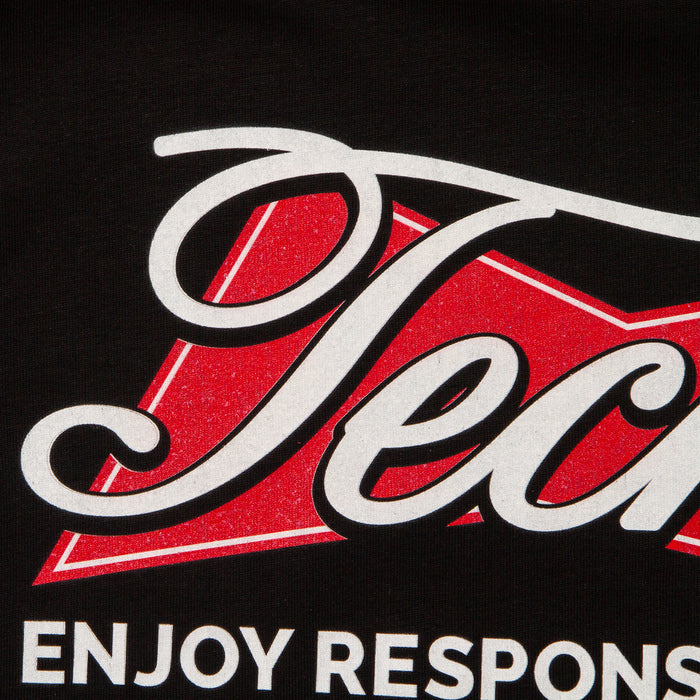 Techno Responsibly Back Print - Tshirt - Black