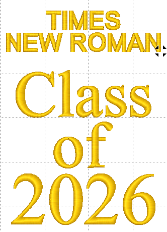 Printed Font: TIMES NEW ROMAN