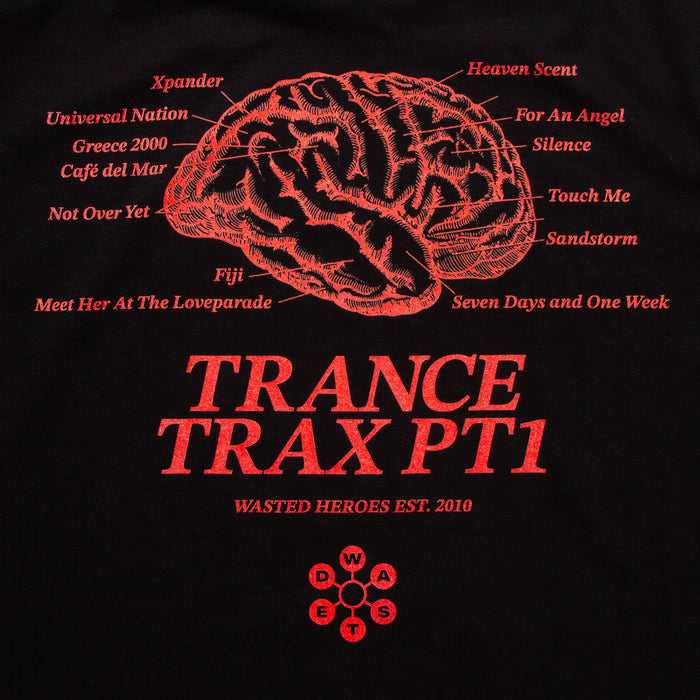 Trance Trax PT1 Back Print - Tshirt - Black