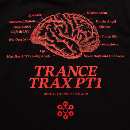 Trance Trax PT1 Back Print - Tshirt - Black