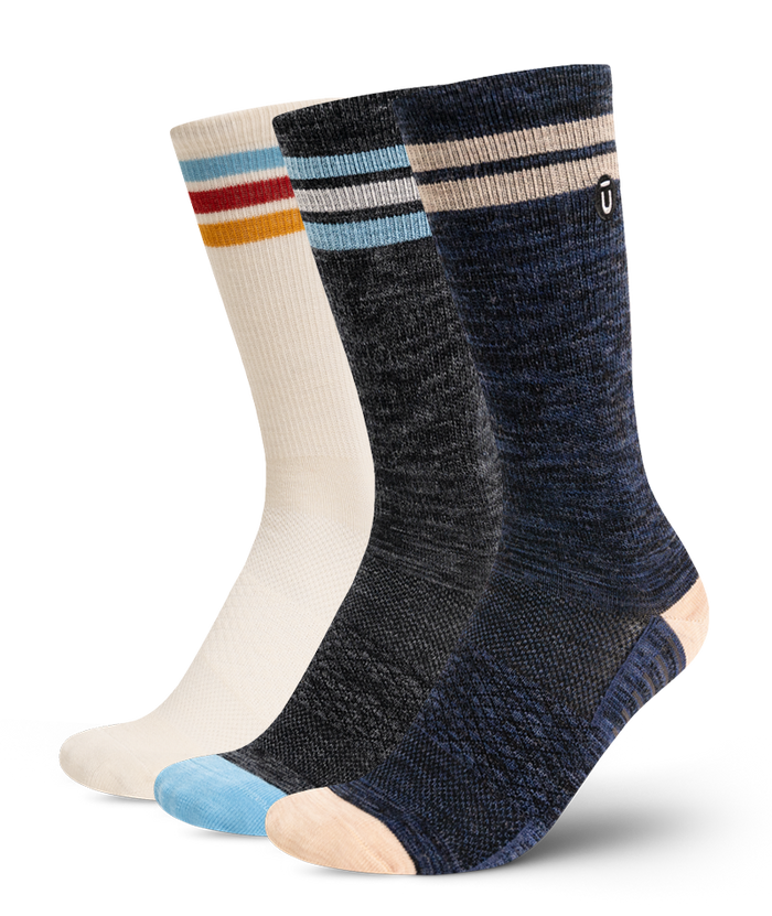 Trek Merino Wool Lite Crew Socks 3-Pack