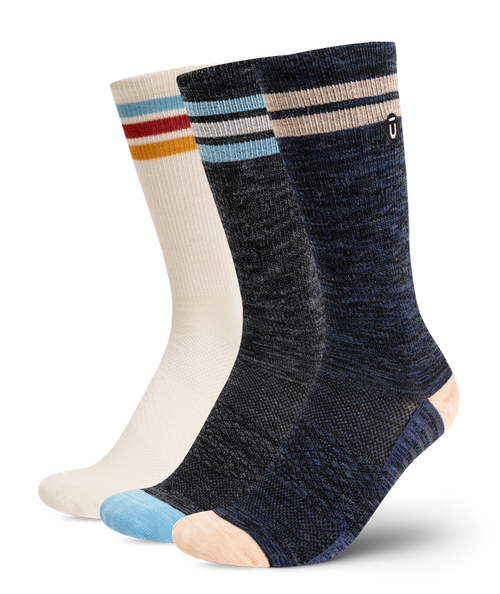 Trek Merino Wool Lite Crew Socks 3-Pack