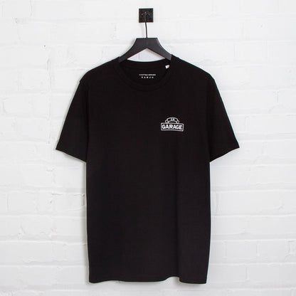 UK Garage Front Print - Tshirt - Black