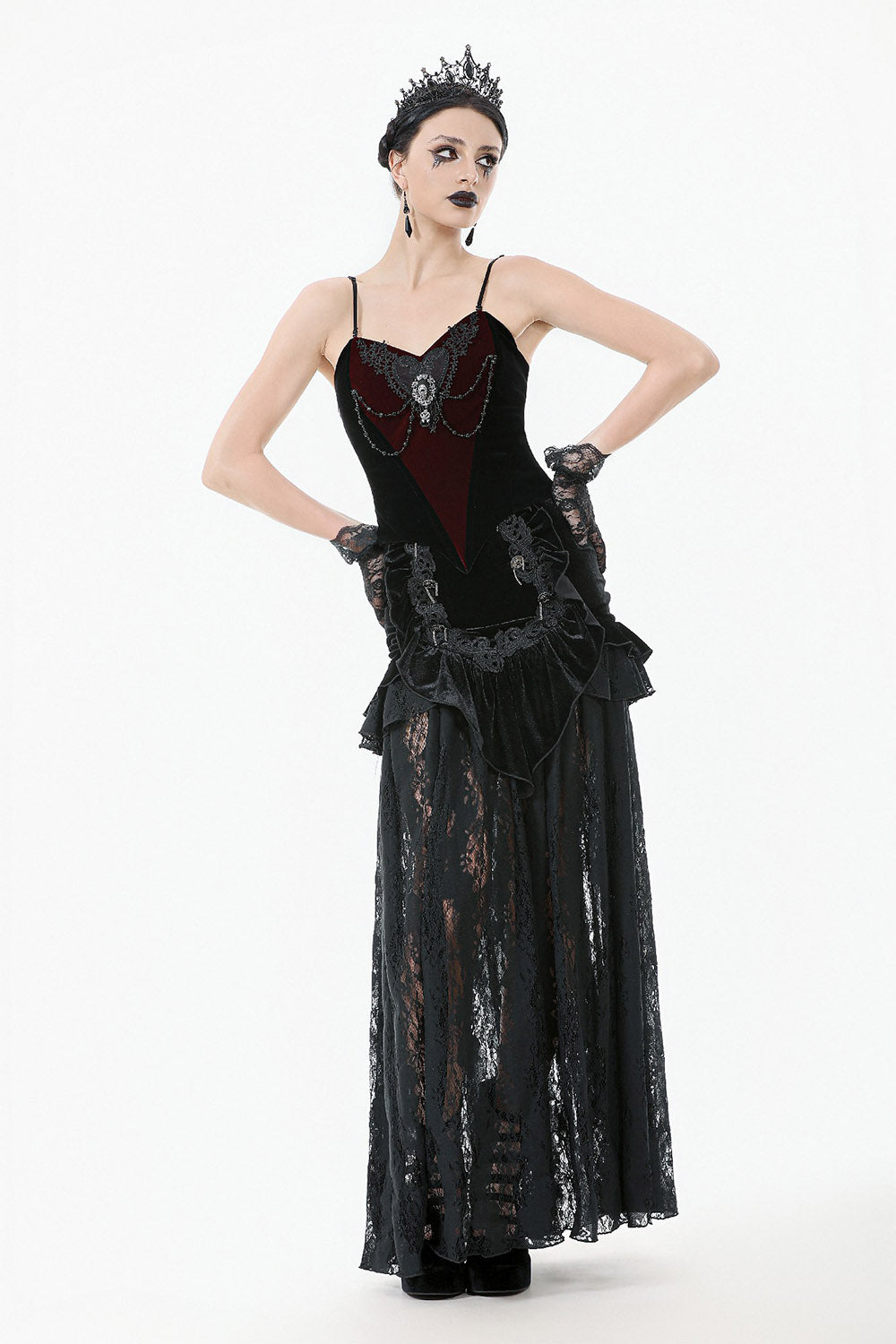 Château Noire Lace Maxi Skirt