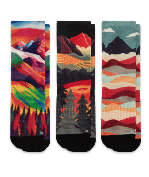 Vista Merino Wool Lite Crew Socks 3-Pack