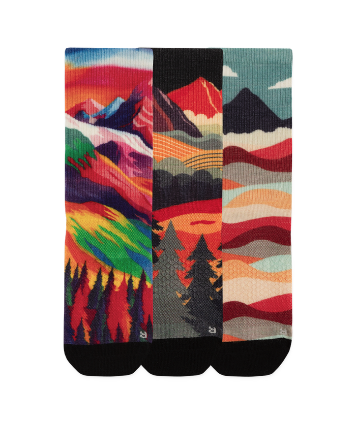 Vista Merino Wool Lite Crew Socks 3-Pack