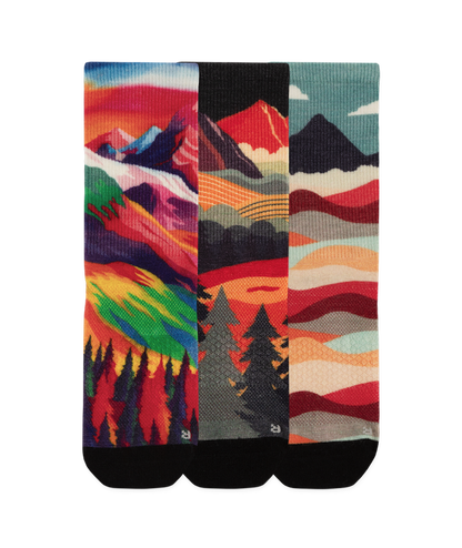 Vista Merino Wool Lite Crew Socks 3-Pack