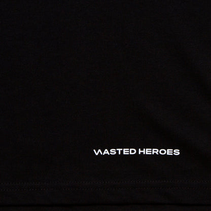 Wasted Heroes Logo - Tshirt - Black/Grey/White