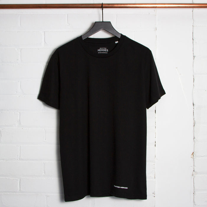 Wasted Heroes Logo - Tshirt - Black/Grey/White