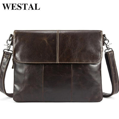 WESTEL Men's Shoulder Bag Men Leather Messenger Crossbody Bags - foxberryparkproducts