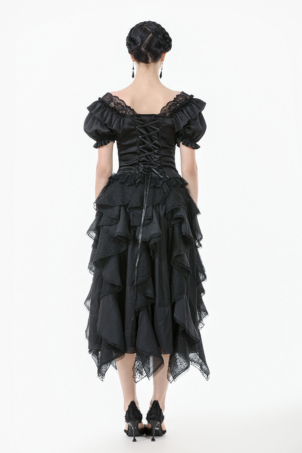 Bonham Layered Lace & Chiffon Skirt