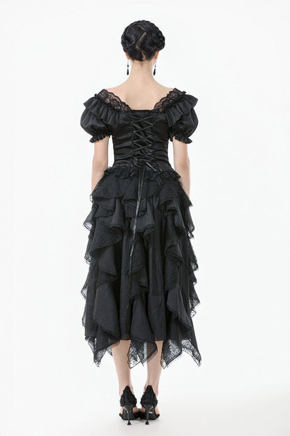 Bonham Layered Lace & Chiffon Skirt