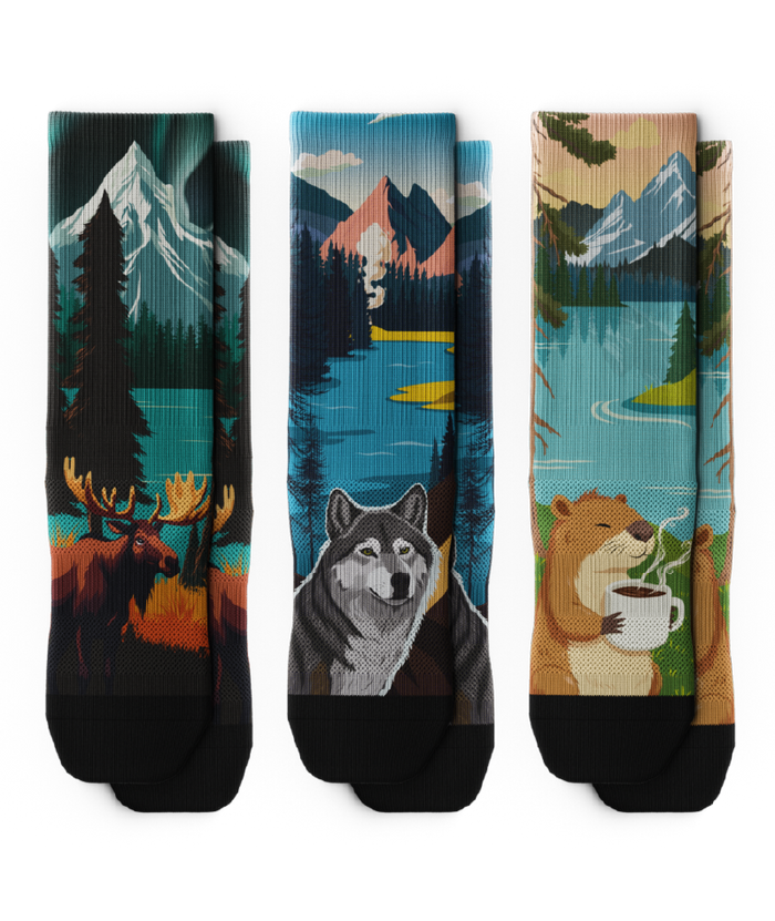 Wildlife Athletic Crew Socks 3-Pack