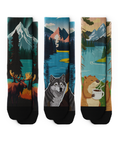 Wildlife Athletic Crew Socks 3-Pack
