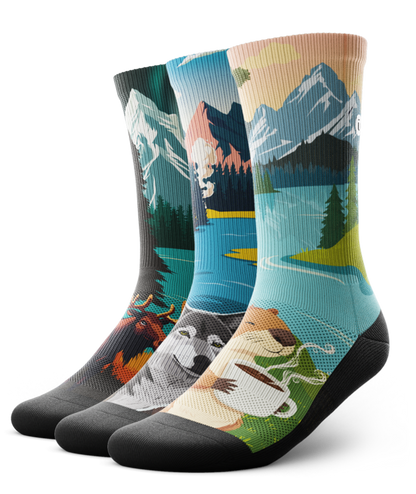 Wildlife Athletic Crew Socks 3-Pack