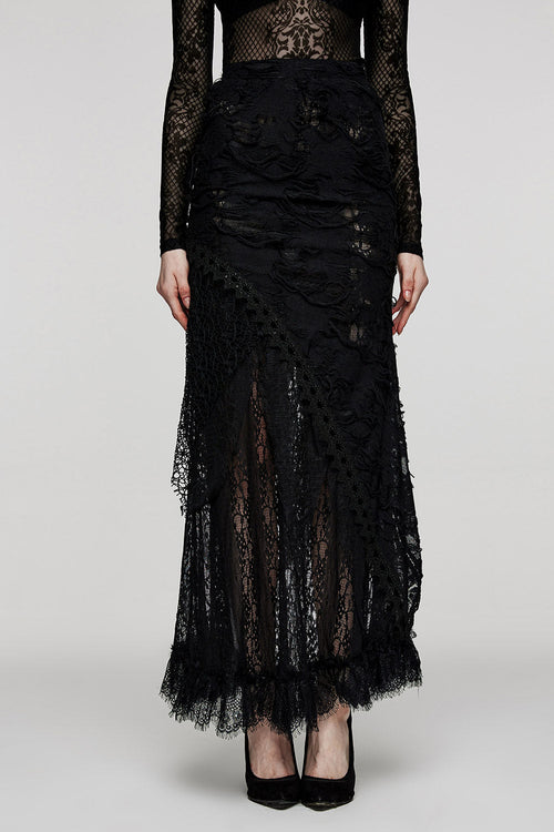 Annabel Lee Tattered Lace Skirt