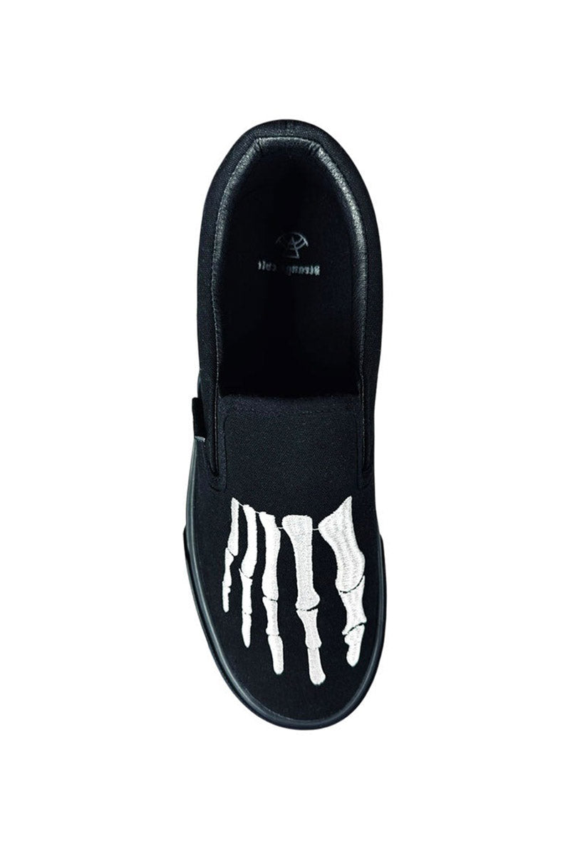 Chill Bones Slip-On Skate Shoes [Black/White]