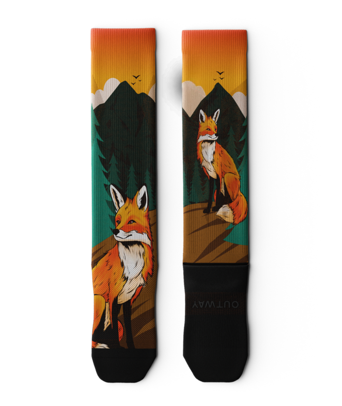 Zero Fox Athletic Knee High Compression Socks