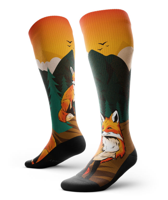 Zero Fox Athletic Knee High Compression Socks