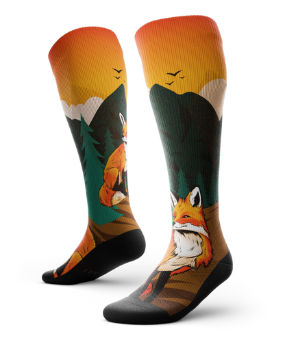 Zero Fox Athletic Knee High Compression Socks