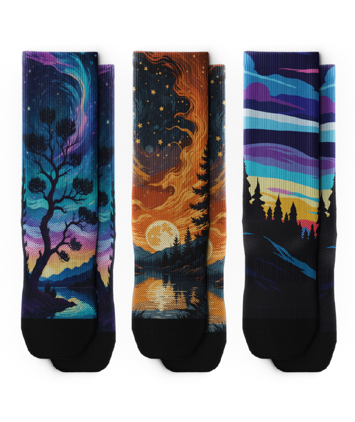 Zero Horizon Athletic Crew Socks 3-Pack