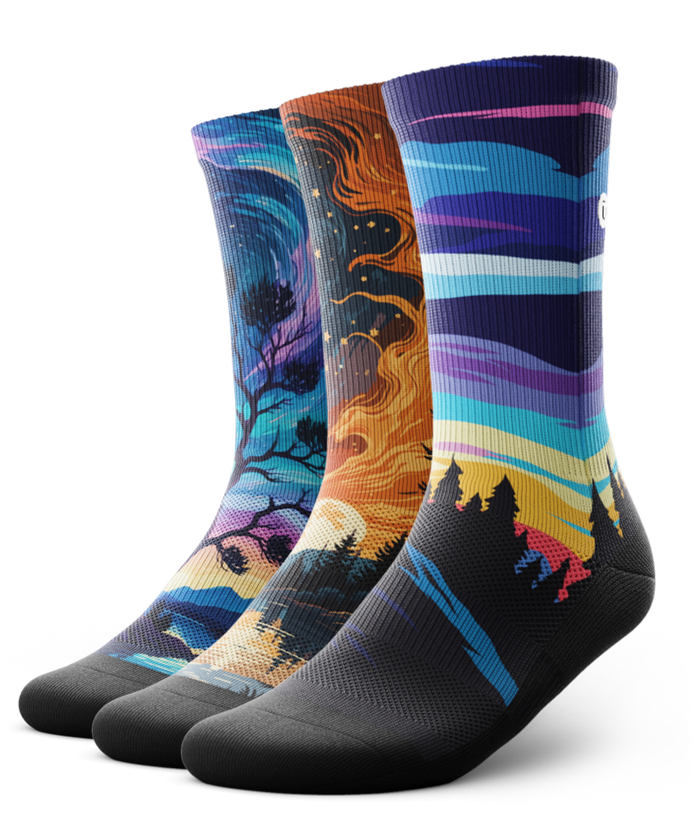 Zero Horizon Athletic Crew Socks 3-Pack