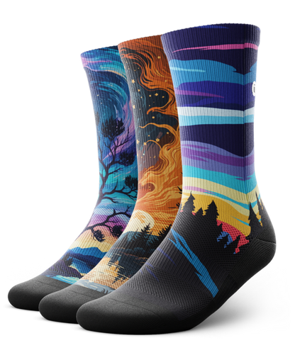 Zero Horizon Athletic Crew Socks 3-Pack